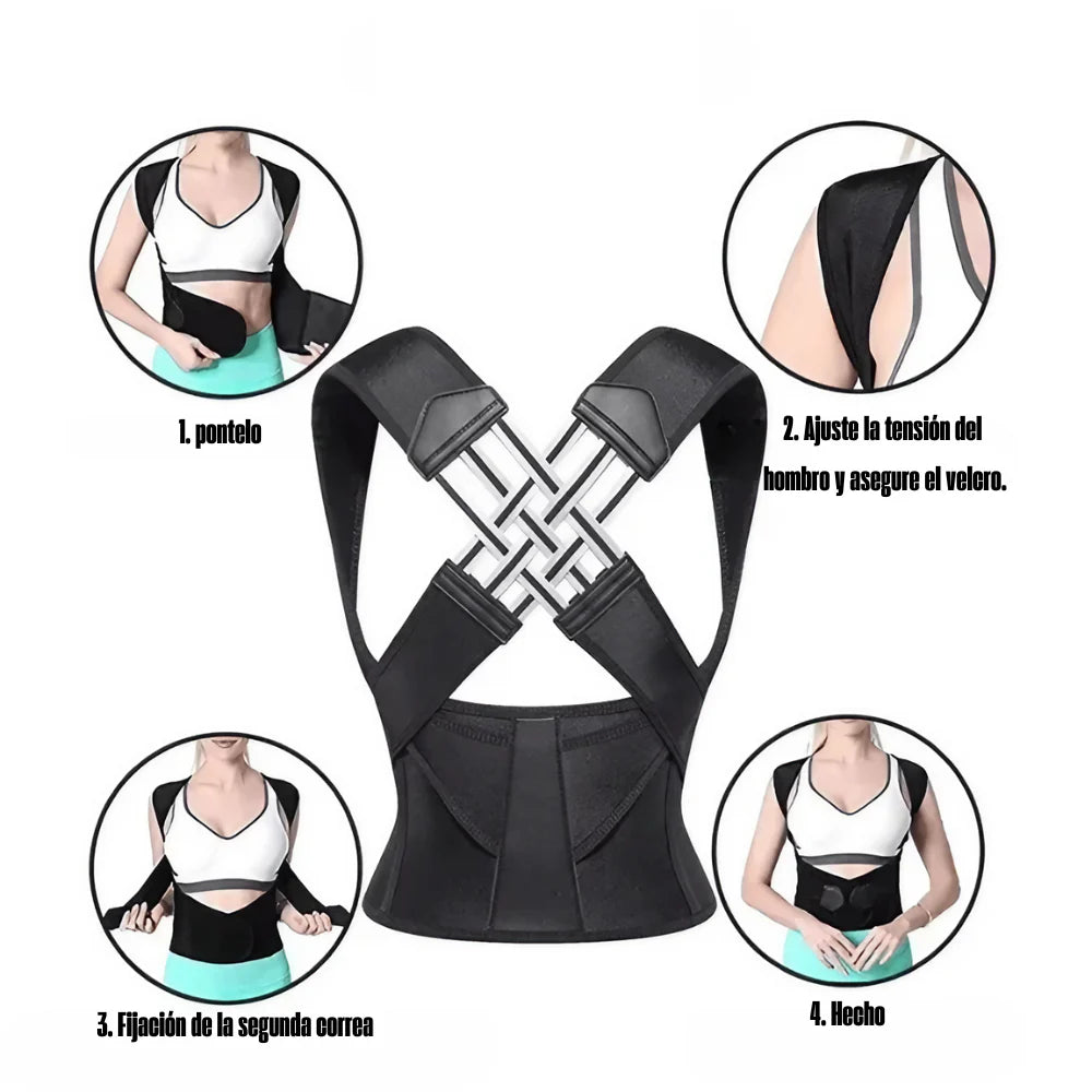 Corrector de postura entrelazado