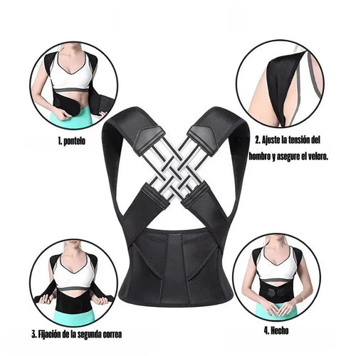 Corrector de postura entrelazado